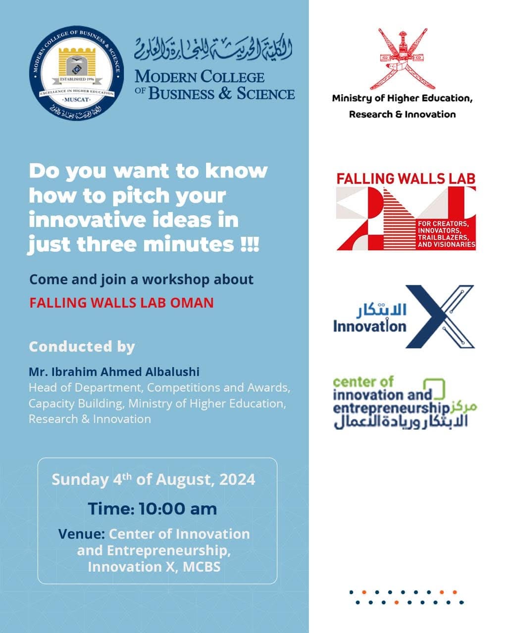 Falling Walls Lab Oman Workshop